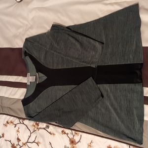 2/$10 Vintage Suzie green/black top